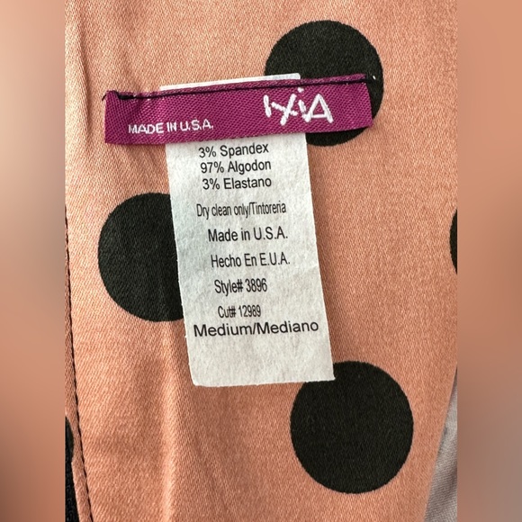 Ixia Retro Sleeveless Boat Neck Ruched Top Fit & Flare Polka Dot Dress In Size M - Picture 7 of 7